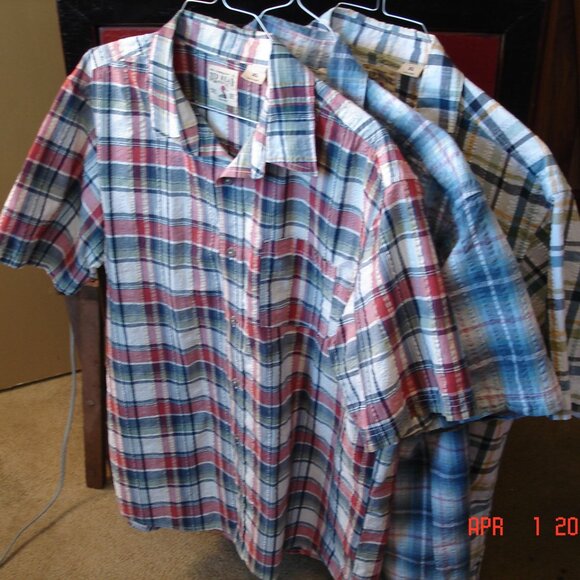 3 Redhead Brand Seersucker Men's Shirts XL - Picture 15 of 15